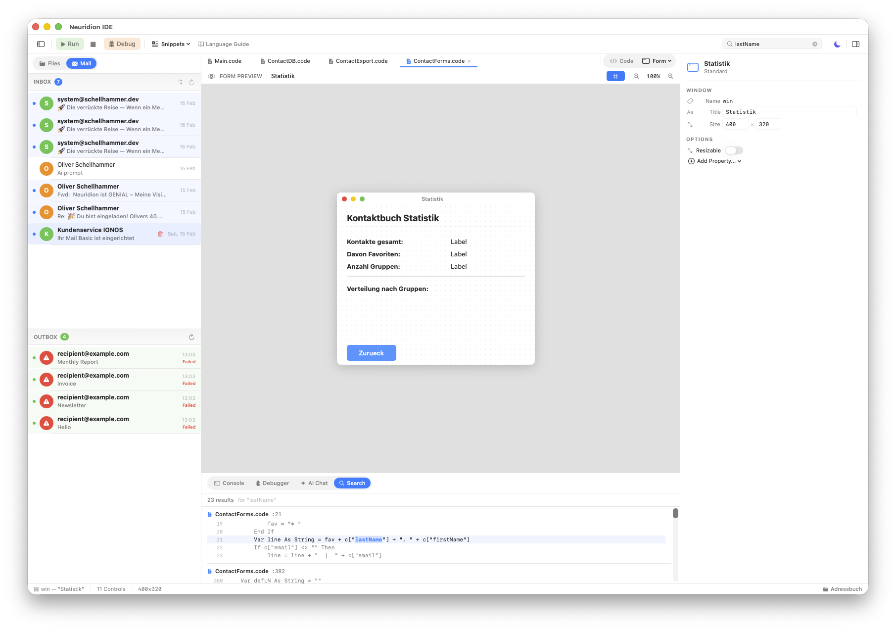Mail Inbox
